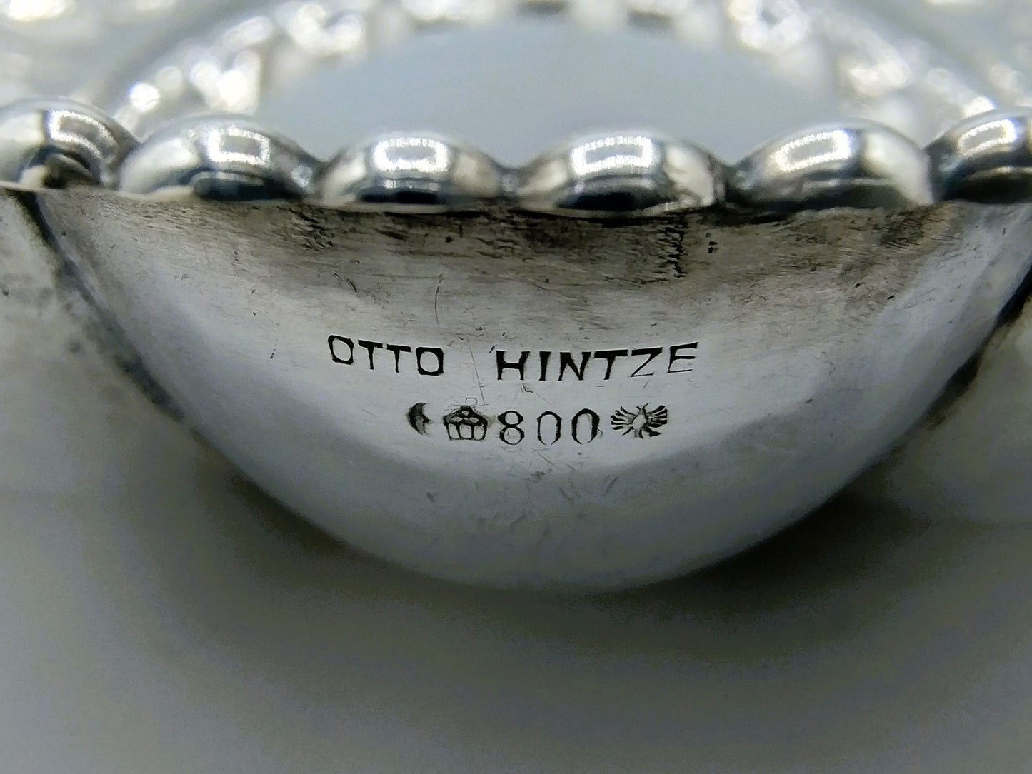 Silver dish, O. Hintze, Hamburg, 19th century