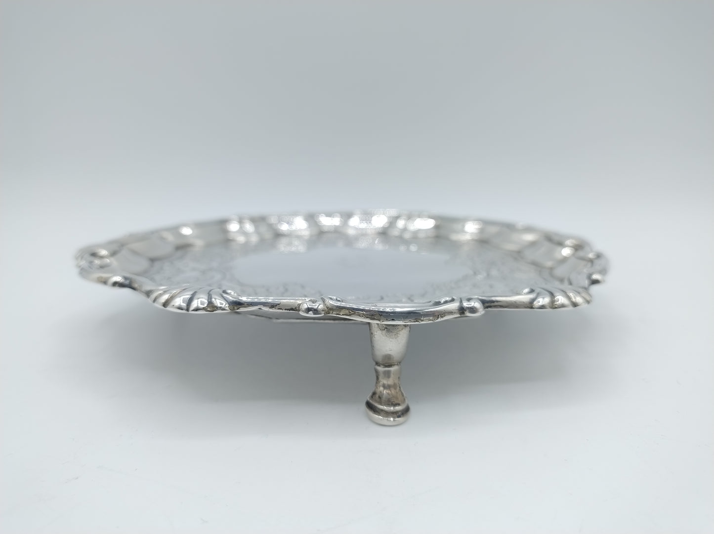 Silver salver, G. Hindmarsh, London, 1748