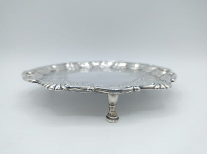 Silver salver, G. Hindmarsh, London, 1748
