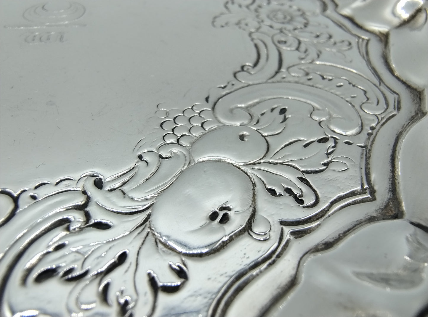 Silver salver, G. Hindmarsh, London, 1748