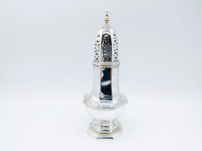 Silver sugar sifter, Stokes & Ireland Ltd, Chester, 1909