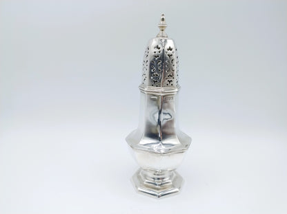 Silver sugar sifter, Stokes & Ireland Ltd, Chester, 1909