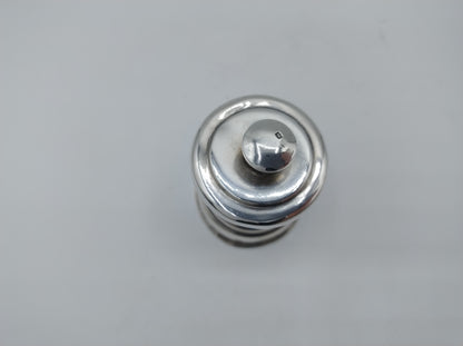 Silver pepper mill, W. Hutton & Sons Ltd, Birmingham, 1909