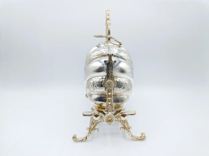 Victorian silver-plated biscuit barrel, Sheffield, circa 1880