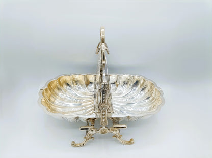 Victorian silver-plated biscuit barrel, Sheffield, circa 1880