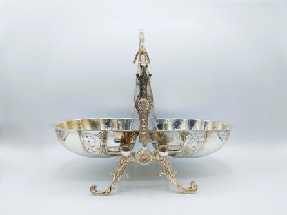 Victorian silver-plated biscuit barrel, Sheffield, circa 1880