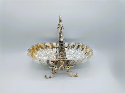 Victorian silver-plated biscuit barrel, Sheffield, circa 1880