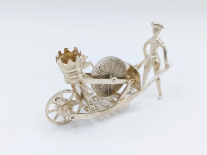 Zilveren miniatuur scharenslijper, A. van Geffen, Amsterdam, 1746