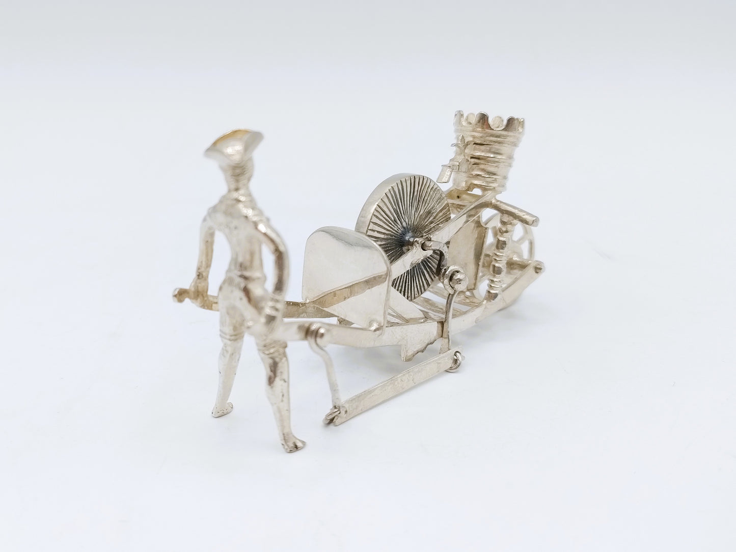 Zilveren miniatuur scharenslijper, A. van Geffen, Amsterdam, 1746