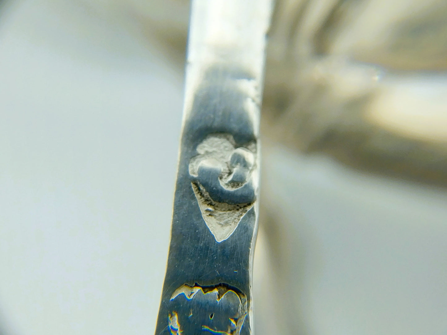 Zilveren miniatuur scharenslijper, A. van Geffen, Amsterdam, 1746