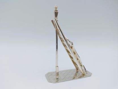 Zilveren miniatuur varken op ladder, P. van Somerwil I, Amsterdam, ca. 1730