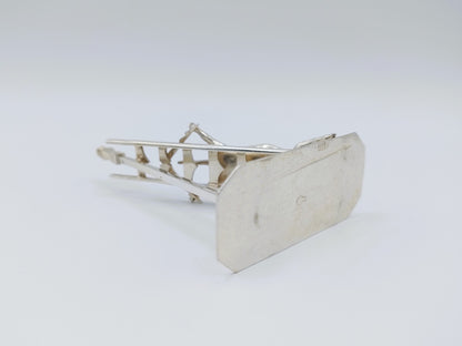 Zilveren miniatuur varken op ladder, P. van Somerwil I, Amsterdam, ca. 1730