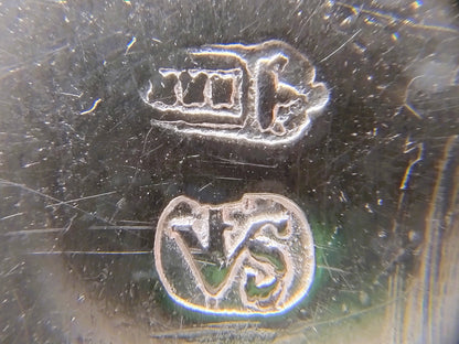 Silver miniature beer carriers, F. van Strant II, Amsterdam, c. 1740