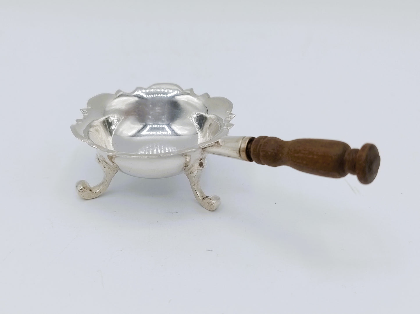 Zilveren miniatuur pijpkomfoor, D. van Strant, Amsterdam, 1753