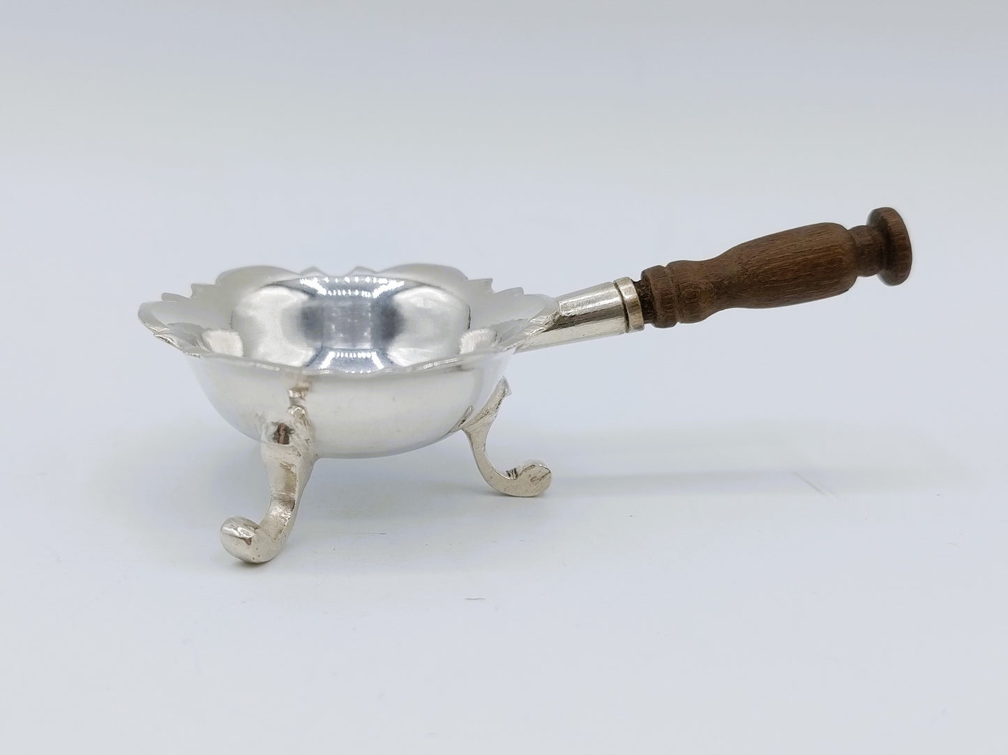 Zilveren miniatuur pijpkomfoor, D. van Strant, Amsterdam, 1753