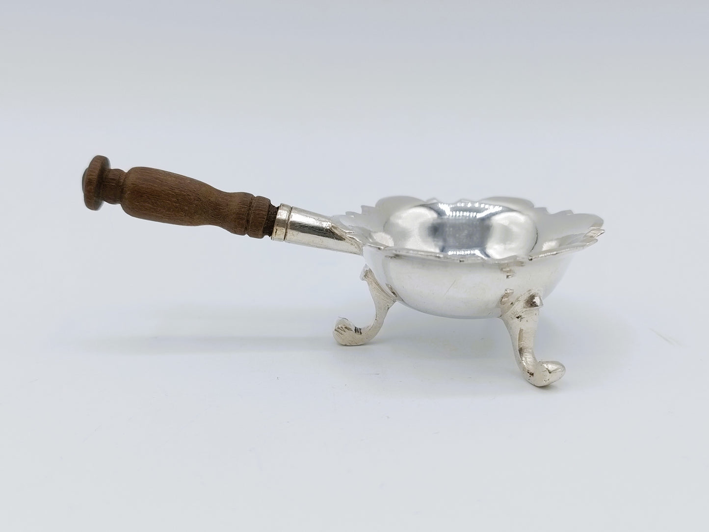 Zilveren miniatuur pijpkomfoor, D. van Strant, Amsterdam, 1753