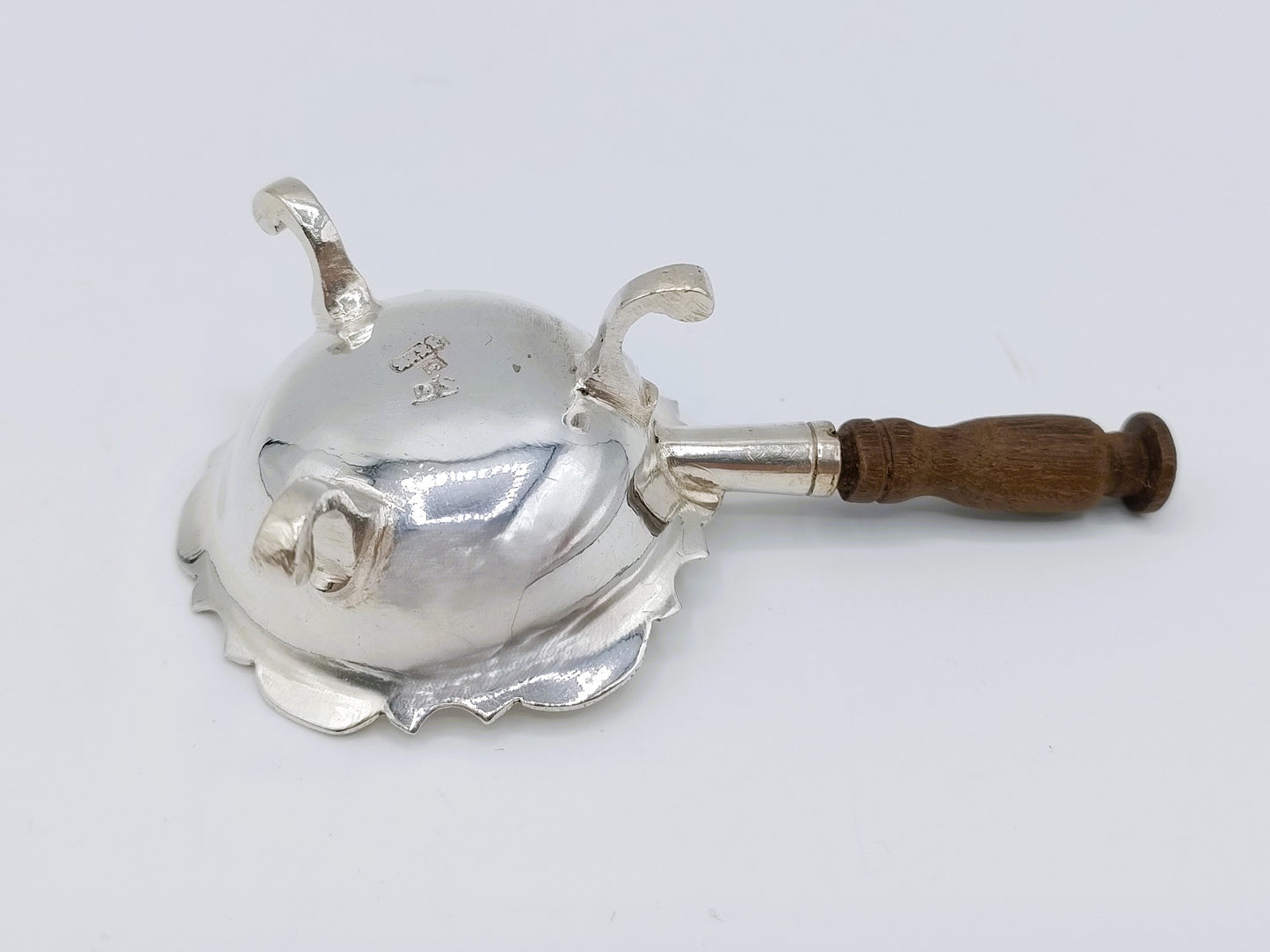 Zilveren miniatuur pijpkomfoor, D. van Strant, Amsterdam, 1753