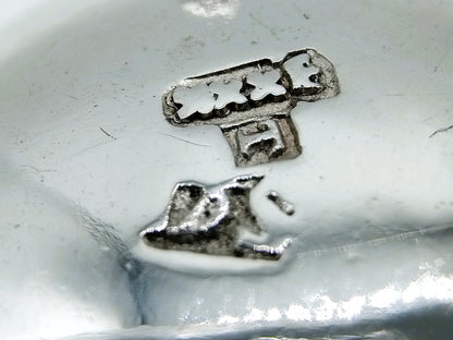 Zilveren miniatuur pijpkomfoor, D. van Strant, Amsterdam, 1753