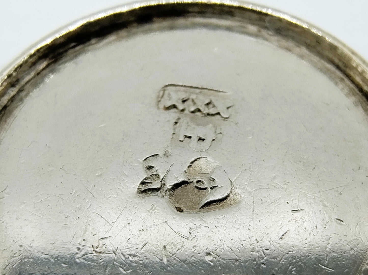 3 Zilveren miniatuur borden, J.  van Geffen, Amsterdam, 1774