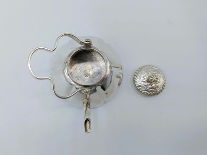 Zilveren miniatuur waterketel,  P. van Somerwil I, Amsterdam, 1736