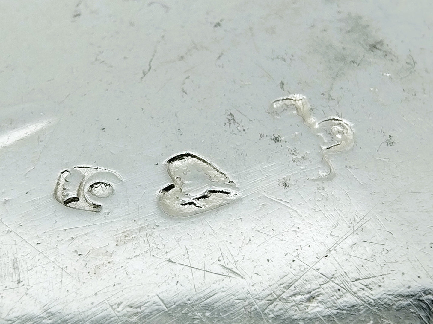 Miniatur-Serviertablett aus Silber, P. van Somerwil II, Amsterdam, 1765