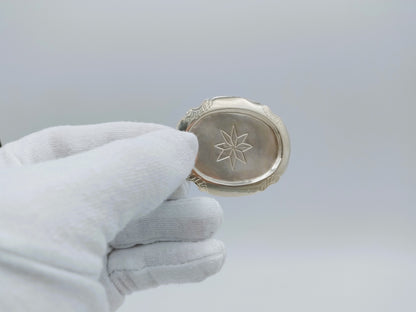 Miniatur-Serviertablett aus Silber, P. van Somerwil II, Amsterdam, 1765