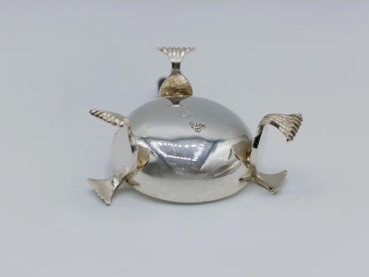 Zilveren miniatuur komfoor, W. van Strant, Amsterdam, 1735