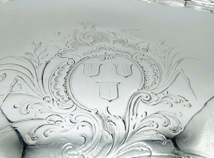 Silver cabaret, R. Abercomby, London, 1741