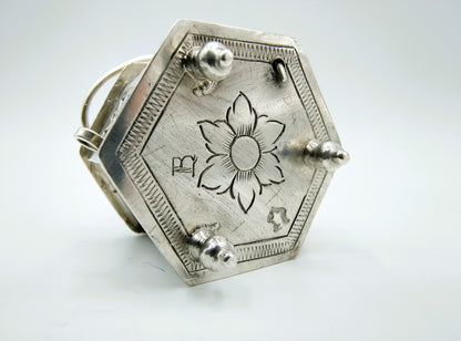 Zilveren miniatuur stoof, A. Vorsterman, Amsterdam, ca. 1670
