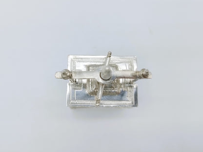 Zilveren miniatuur linnenpers, J. Dijckman, Amsterdam, ca. 1680
