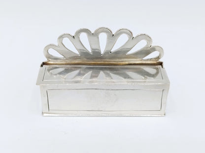 Zilveren miniatuur kaarsenbak, J. Breda, Amsterdam, ca. 1690