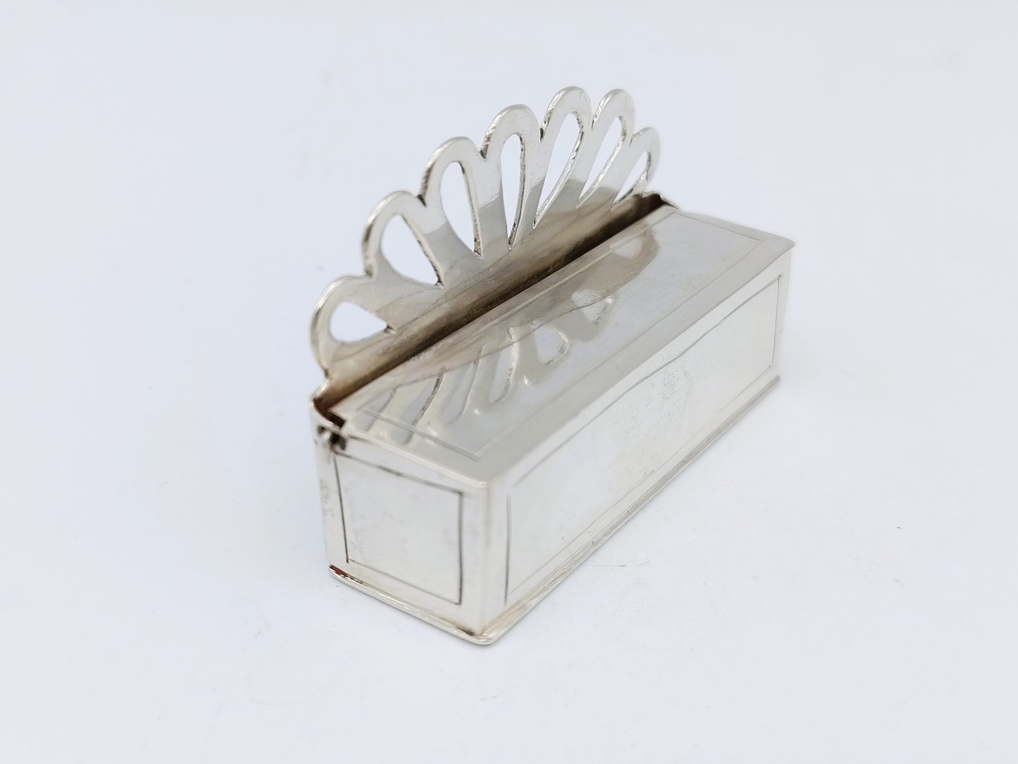 Zilveren miniatuur kaarsenbak, J. Breda, Amsterdam, ca. 1690