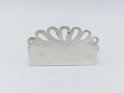 Zilveren miniatuur kaarsenbak, J. Breda, Amsterdam, ca. 1690
