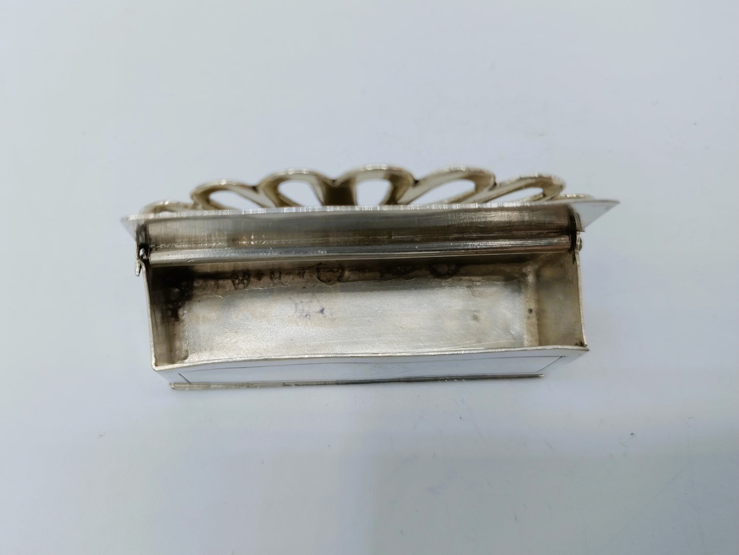 Zilveren miniatuur kaarsenbak, J. Breda, Amsterdam, ca. 1690