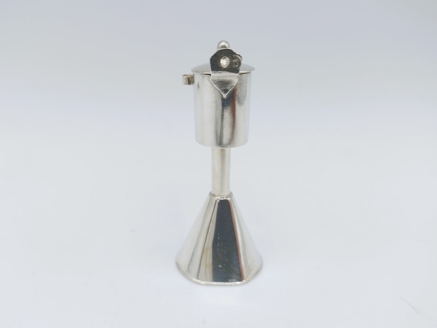 Silver miniature snuffer, 18th century