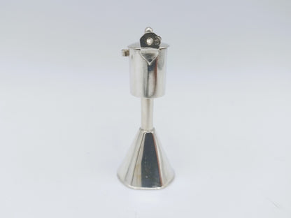 Silver miniature snuffer, 18th century