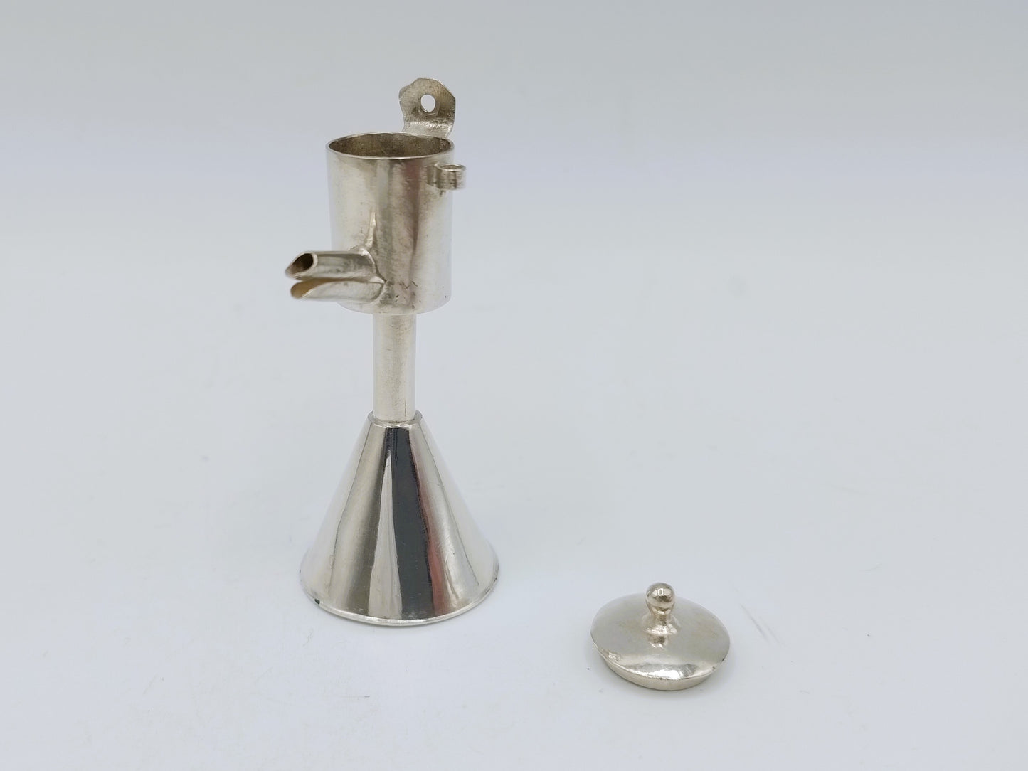 Silver miniature snuffer, 18th century