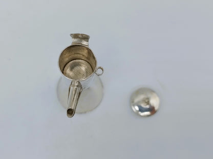 Silver miniature snuffer, 18th century