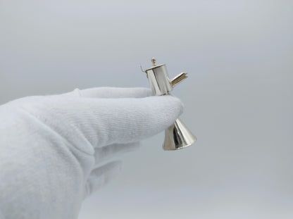 Silver miniature snuffer, 18th century