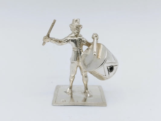 Zilveren miniatuur trommelaar, A. Vorsterman, Amsterdam, ca. 1670