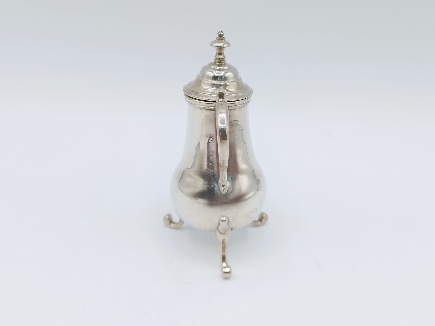 Zilveren miniatuur kraantjeskan, A. van Geffen, Amsterdam, 1759