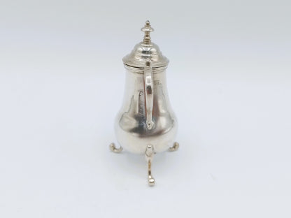 Zilveren miniatuur kraantjeskan, A. van Geffen, Amsterdam, 1759