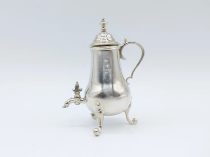 Zilveren miniatuur kraantjeskan, A. van Geffen, Amsterdam, 1759