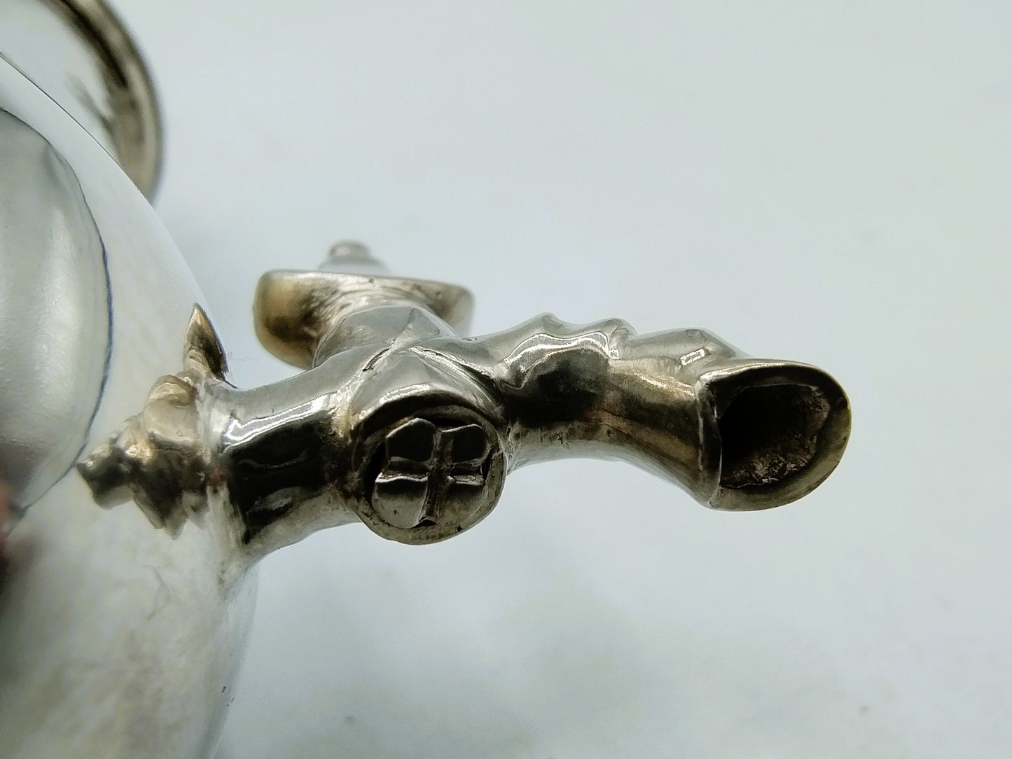 Zilveren miniatuur kraantjeskan, A. van Geffen, Amsterdam, 1759