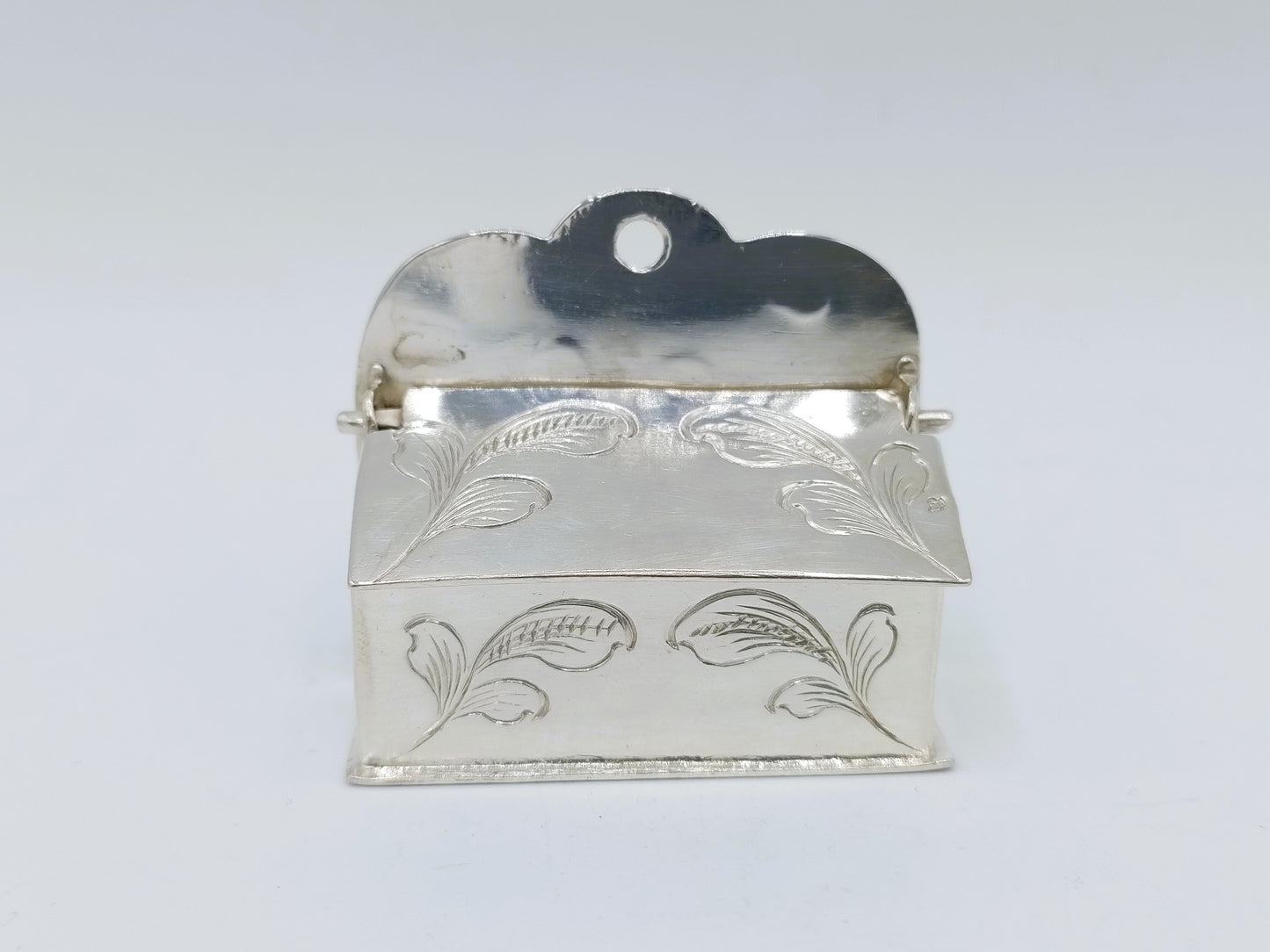 Zilveren miniatuur kaarsenbak, A. van der Hoeff, Haarlem, ca. 1720