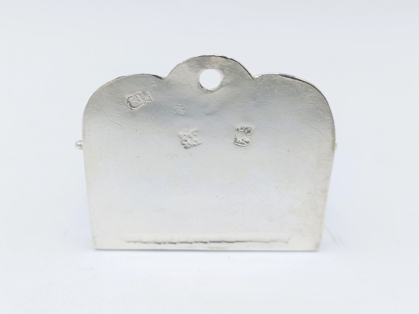 Zilveren miniatuur kaarsenbak, A. van der Hoeff, Haarlem, ca. 1720