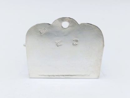 Zilveren miniatuur kaarsenbak, A. van der Hoeff, Haarlem, ca. 1720