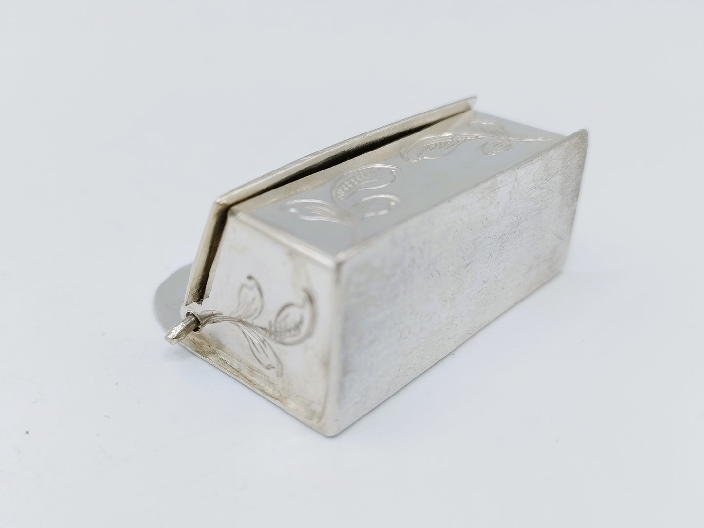 Zilveren miniatuur kaarsenbak, A. van der Hoeff, Haarlem, ca. 1720