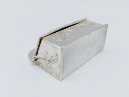 Zilveren miniatuur kaarsenbak, A. van der Hoeff, Haarlem, ca. 1720