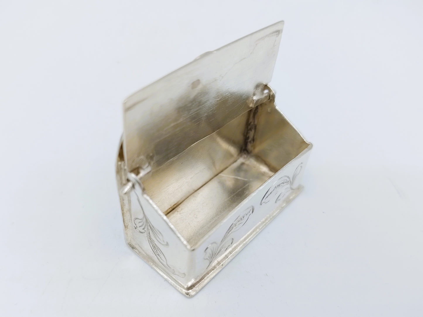 Zilveren miniatuur kaarsenbak, A. van der Hoeff, Haarlem, ca. 1720